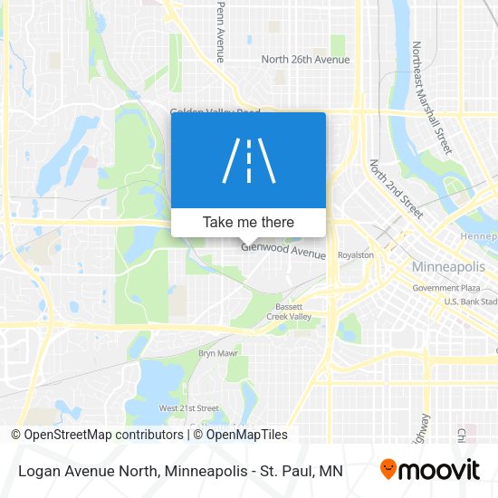 Mapa de Logan Avenue North