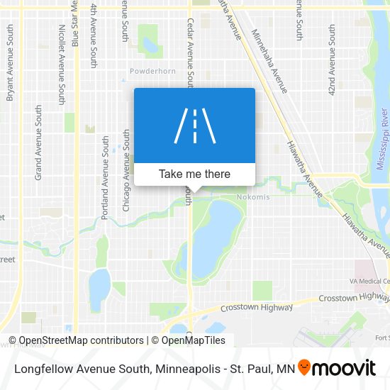 Longfellow Avenue South map