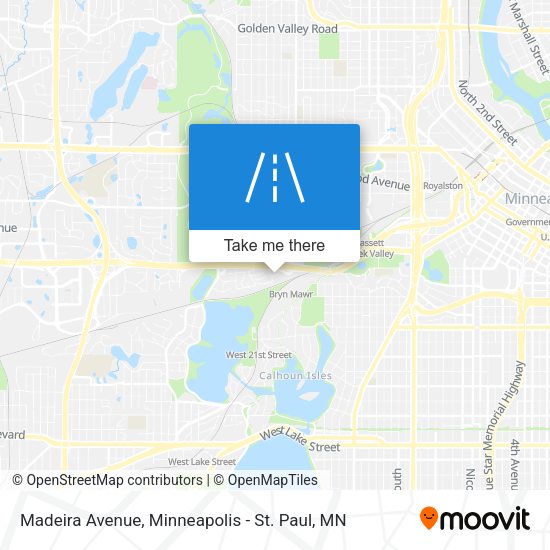 Madeira Avenue map