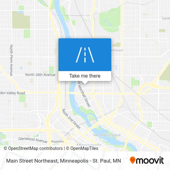 Main Street Northeast map