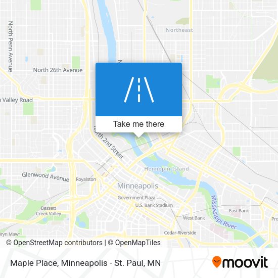 Maple Place map