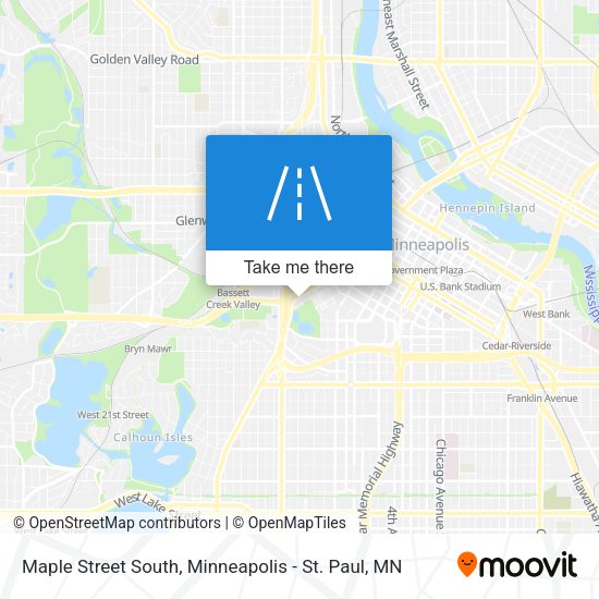 Maple Street South map