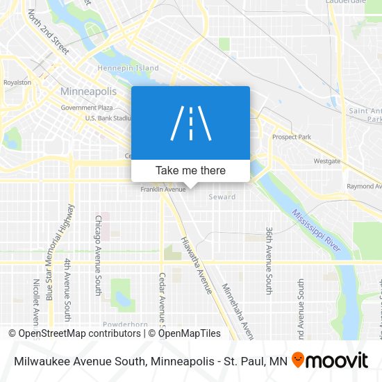 Mapa de Milwaukee Avenue South