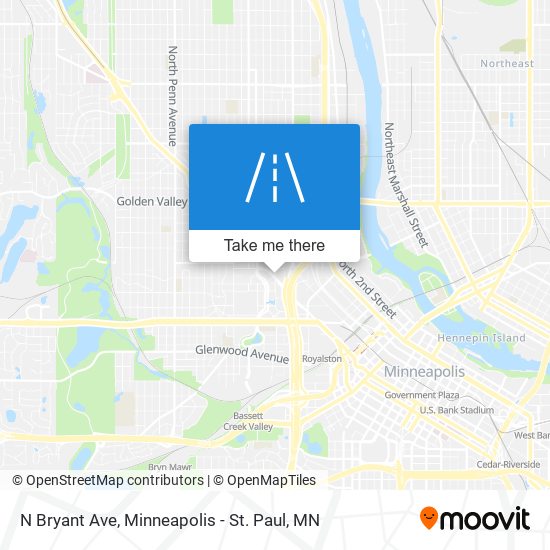 N Bryant Ave map