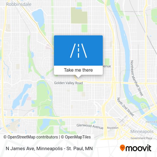 Mapa de N James Ave
