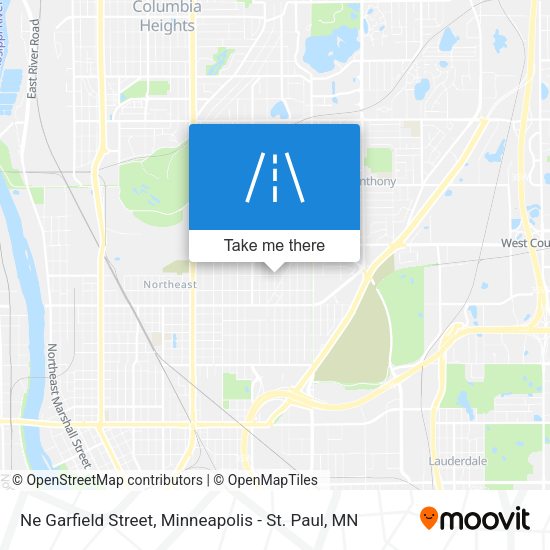 Mapa de Ne Garfield Street