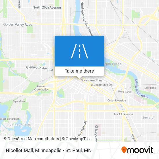 How to get to Nicollet Mall in Minneapolis by Bus or Light Rail?