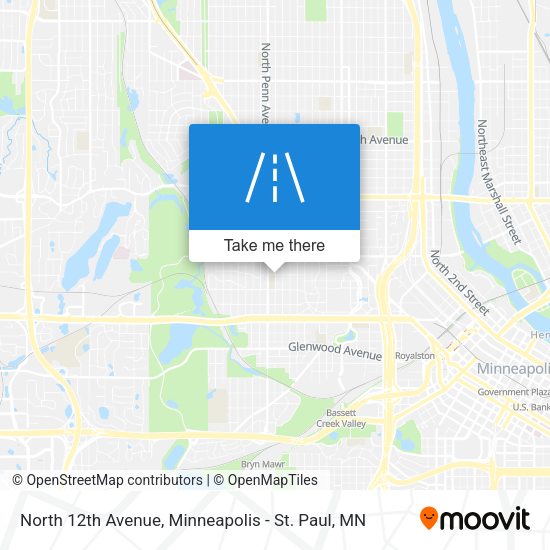 Mapa de North 12th Avenue