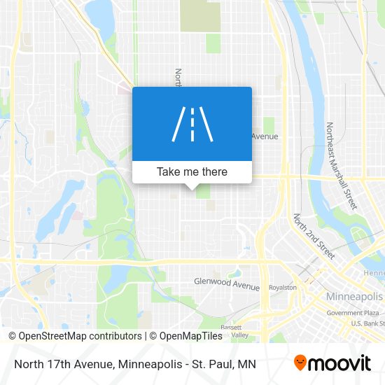 North 17th Avenue map