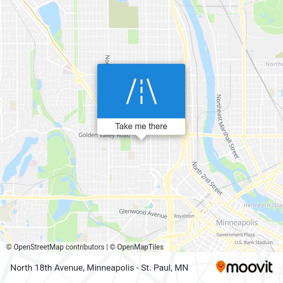 Mapa de North 18th Avenue