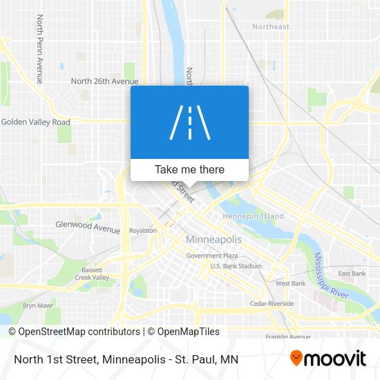 Mapa de North 1st Street