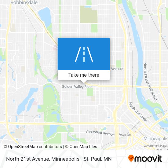Mapa de North 21st Avenue