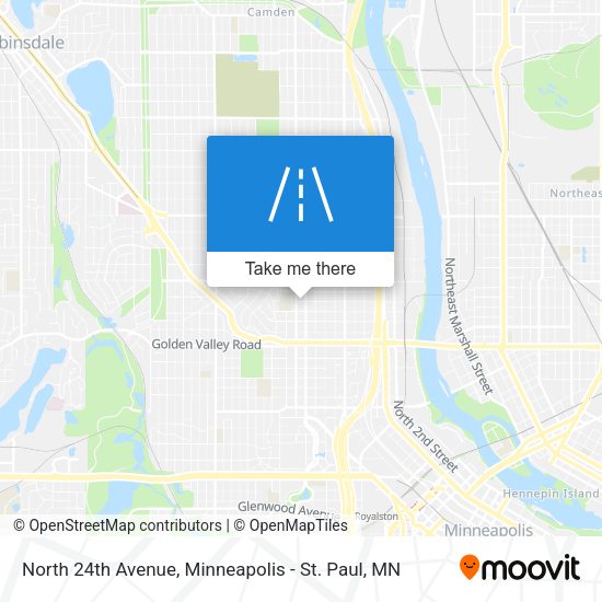 North 24th Avenue map