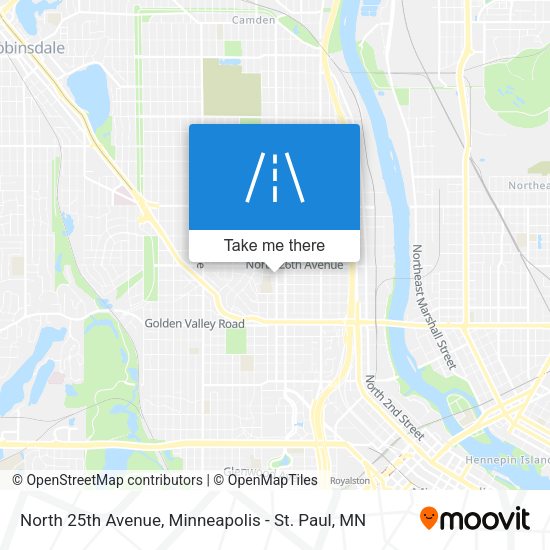 North 25th Avenue map