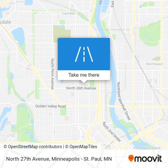 North 27th Avenue map