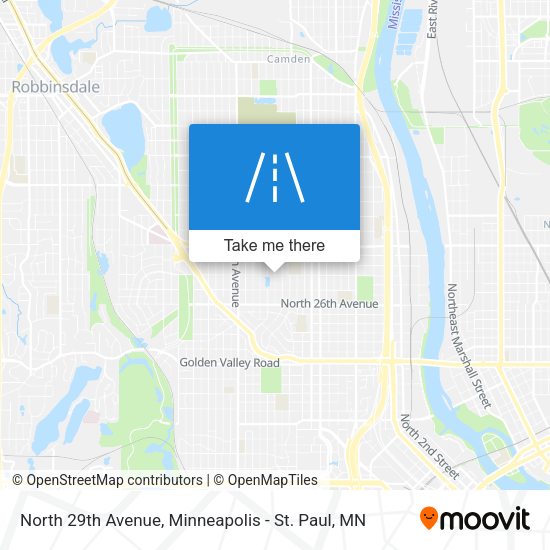 North 29th Avenue map