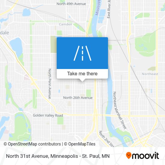 North 31st Avenue map