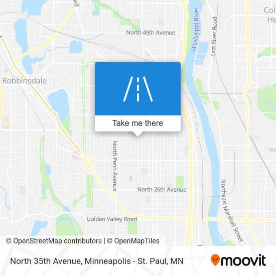 North 35th Avenue map