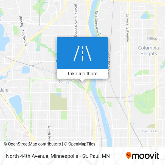 North 44th Avenue map