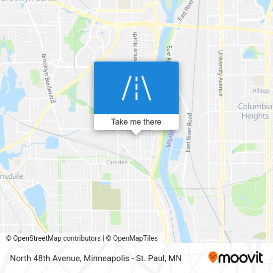 North 48th Avenue map