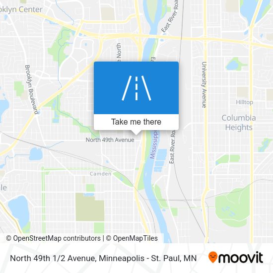 North 49th 1/2 Avenue map