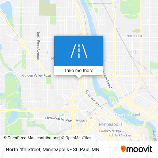 Mapa de North 4th Street