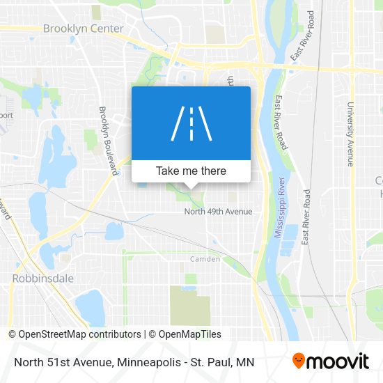 North 51st Avenue map