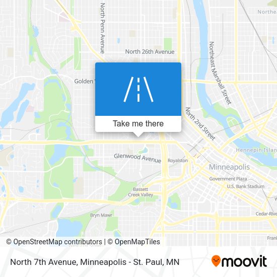 North 7th Avenue map
