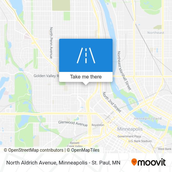 Mapa de North Aldrich Avenue