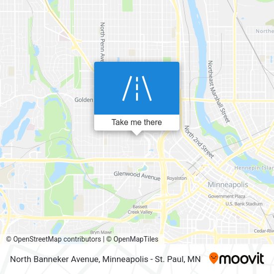 North Banneker Avenue map