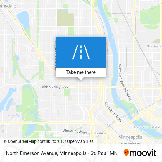 North Emerson Avenue map