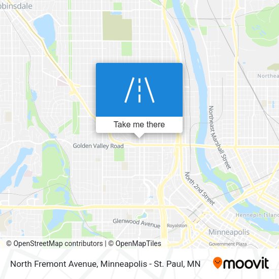 Mapa de North Fremont Avenue