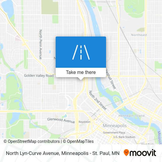 North Lyn-Curve Avenue map