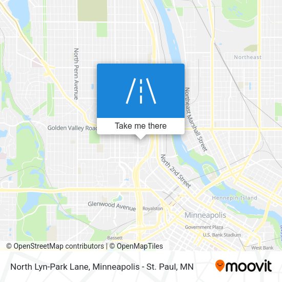 Mapa de North Lyn-Park Lane
