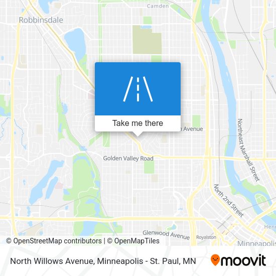 Mapa de North Willows Avenue
