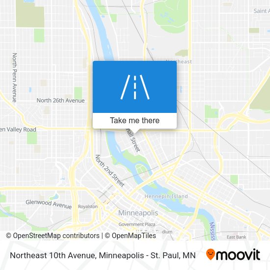 Mapa de Northeast 10th Avenue