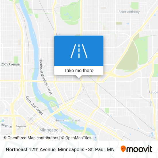 Northeast 12th Avenue map
