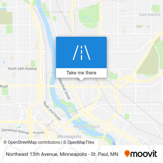 Mapa de Northeast 13th Avenue