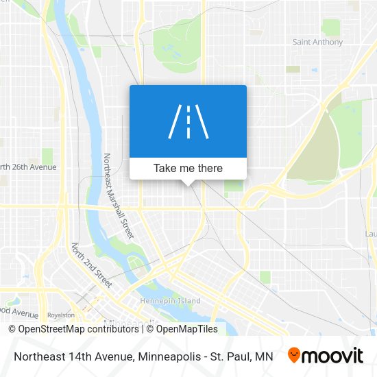 Mapa de Northeast 14th Avenue