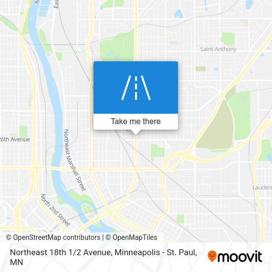 Mapa de Northeast 18th 1/2 Avenue