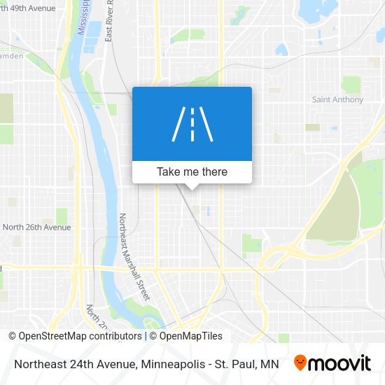 Northeast 24th Avenue map