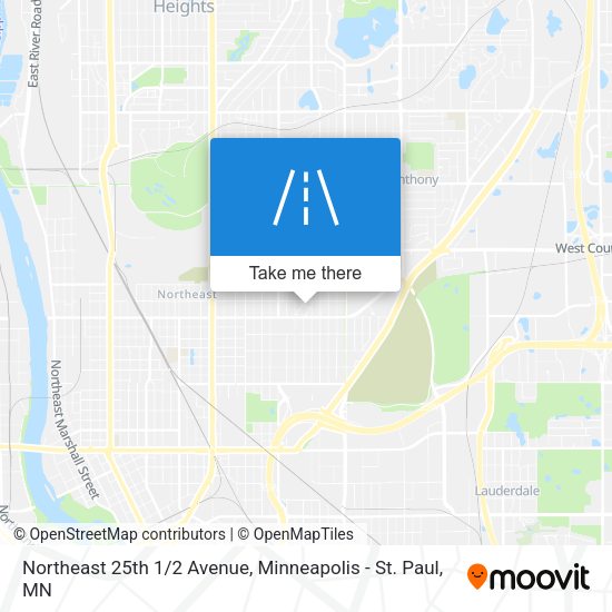 Northeast 25th 1/2 Avenue map