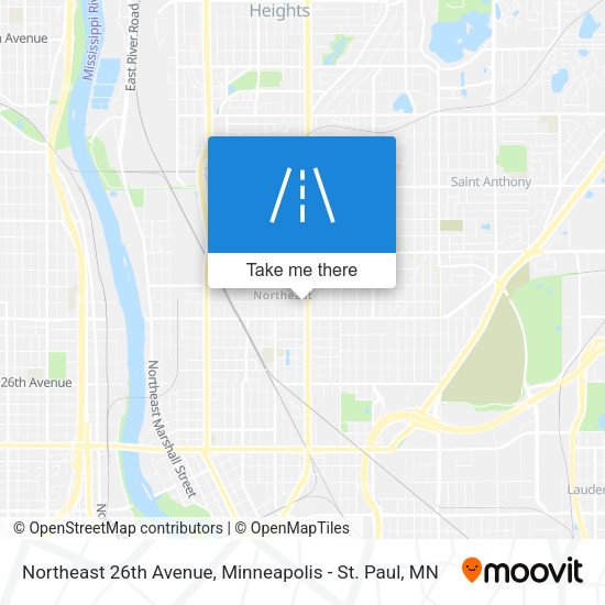 Northeast 26th Avenue map