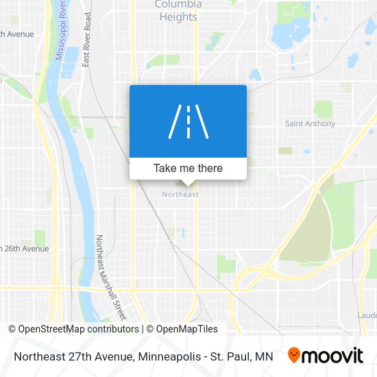 Northeast 27th Avenue map