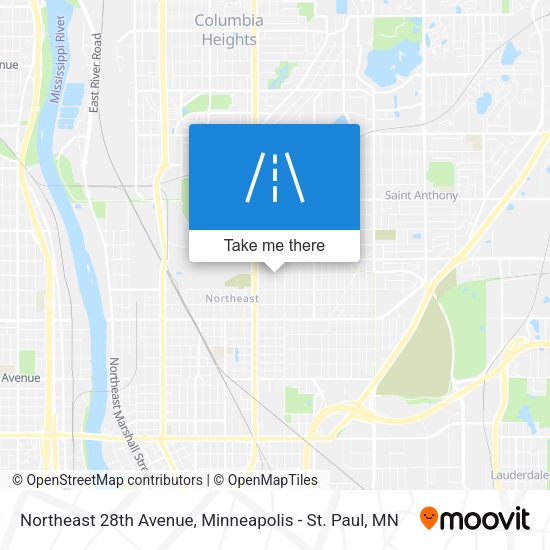 Northeast 28th Avenue map
