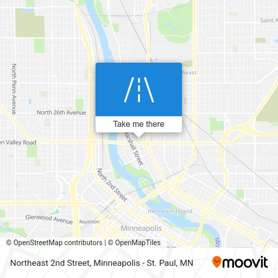 Mapa de Northeast 2nd Street