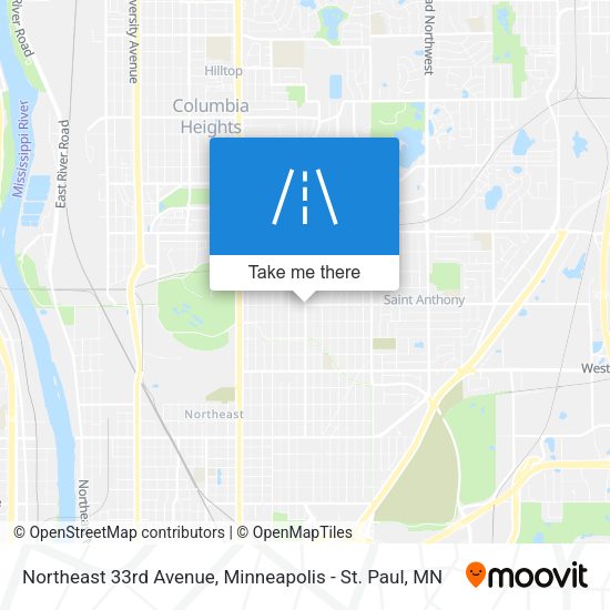 Northeast 33rd Avenue map