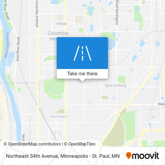 Mapa de Northeast 34th Avenue