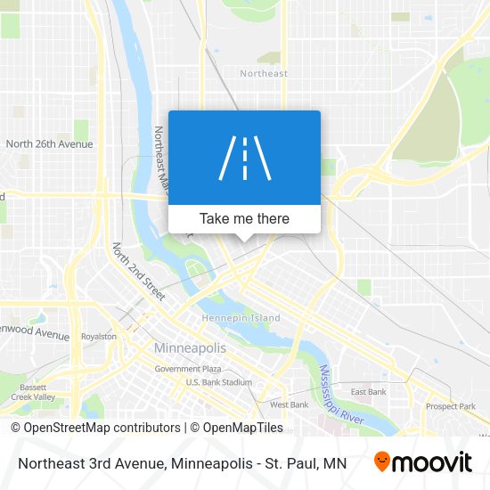 Mapa de Northeast 3rd Avenue