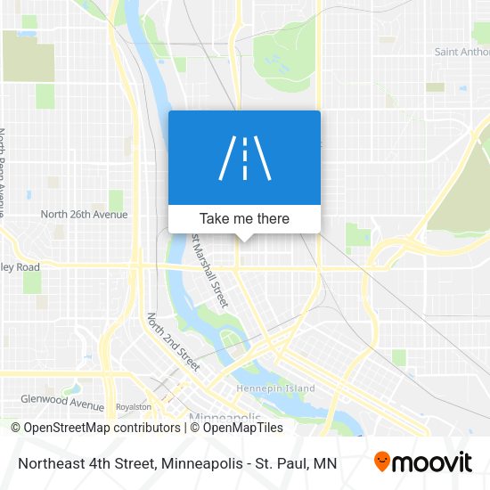 Northeast 4th Street map